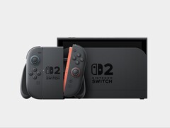 Nintendo Switch 2 в доке с аксессуаром контроллера Joy-Con 2. (Источник изображения: Nintendo)