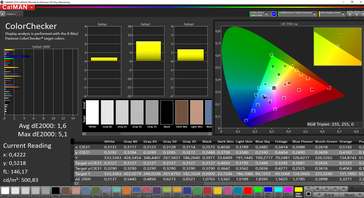 CalMAN ColorChecker (после калибровки, sRGB, Windows)