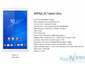 12.9-дюймовый планшет Xperia Z4 Ultra может стоить $1000