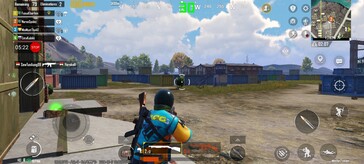 PUBG Mobile: предустановка HD, 30 кадров в секунду в среднем.