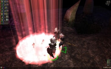 На картинке: Скриншот игрового процесса из Dungeon Siege.