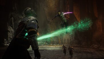Изображение, на котором запечатлена битва в игре «Echoes of the End: Enhanced Edition».
