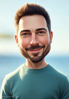 Изображение, созданное с помощью Portrait Studio AI в режиме "3D мультфильм".