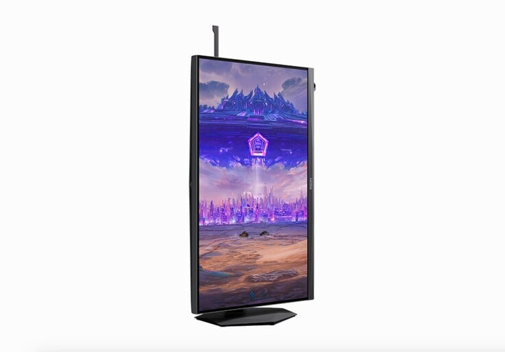 Монитор AOC Agon Pro также может поворачиваться на 90°.