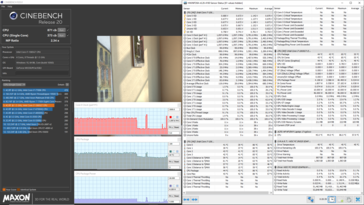 Однопоточный Cinebench R20, "комфортный" режим работы