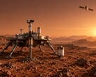 Концепт-арт китайской миссии «Тяньвэнь-3», целью которой является доставка на Землю образцов марсианских пород и почвы.
