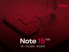 Один из новых смартфонов Xiaomi Redmi Note 15 Pro лежит лицевой стороной вверх, демонстрируя свой плоский дисплей. (Источник изображения: Xiaomi - отредактировано)