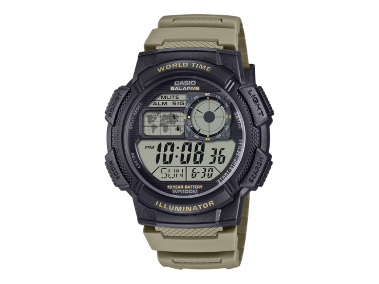Часы Casio AE1000W-5AV. (Источник изображения: Casio)