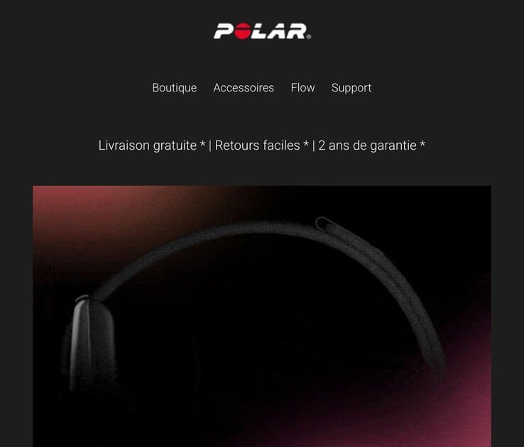 Тизерное изображение грядущего носимого устройства Polar, опубликованное в электронном письме для клиентов Polar. (Источник изображения: u/Ok-Employee-8939 через Reddit)