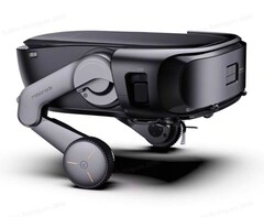 Робот Roborock Saros Rover может стоять на двух ногах. (Источник изображения: Roborock)