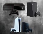 Показаны консоли Xbox One, Xbox Series X, PS4 и PS5 (Источник изображения: Microsoft Gaming, Sony PlayStation с правками)