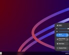 Рабочий стол Oreon 10 live Linux с панелью настроек 