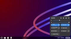Рабочий стол Oreon 10 live Linux с панелью настроек