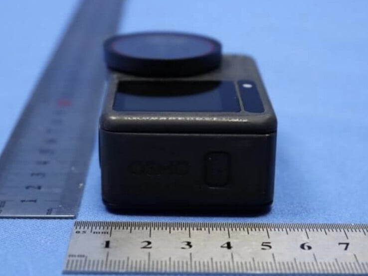 Прототип DJI Osmo Action 6 сбоку. (Источник изображения: FCC)