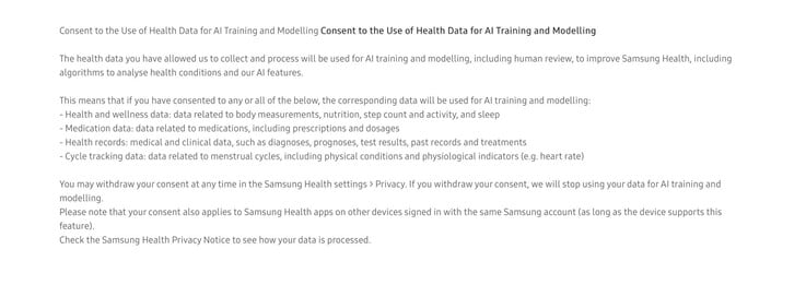 Приложение Samsung Health призывает пользователей делиться своими данными о здоровье для обучения искусственного интеллекта.