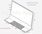 Новый патент Apple предусматривает, что iMac будет представлять собой цельный лист изогнутого стекла. (Источник: Patently Apple)