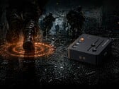 Художественный рендер игровой звуковой карты Fosi Audio C3, демонстрирующий технологию StepSense.
