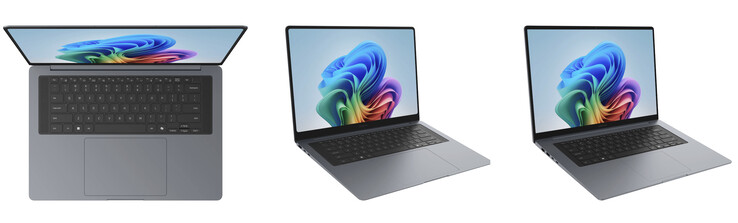 Galaxy Book6 Ultra, Galaxy Book6 Pro и Galaxy Book6 слева направо. (Источник изображения: Samsung - отредактировано)