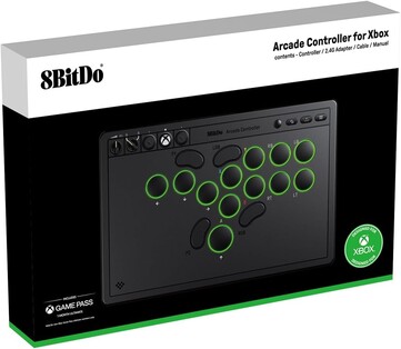 Контроллер 8BitDo Arcade Controller для Xbox имеет более емкий аккумулятор и RGB-подсветку. (Источник изображения: 8BitDo)