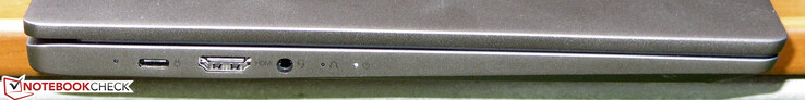 Левая сторона: USB 3.2 Gen 1 (Type-C, DisplayPort, Power Delivery), HDMI, комбинированный аудио разъем