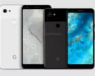 Рендеры, демонстрирующие внешний вид Pixel 3a и Pixel 3a XL. (Изображение: @Onleaks)