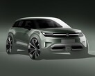 ID.2X от Volkswagen был показан на эскизах (вверху). (Источник изображения: Volkswagen через Instagram)