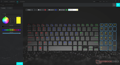 RGB-подсветка клавиатуры имеет четыре независимо контролируемых зоны