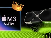 Apple M3 Ultra SoC сияет в первых результатах GFXBench, обмениваясь ударами с high-end настольными GPU от Nvidia и AMD. (Источник изображения: Apple, Nvidia, отредактировано)