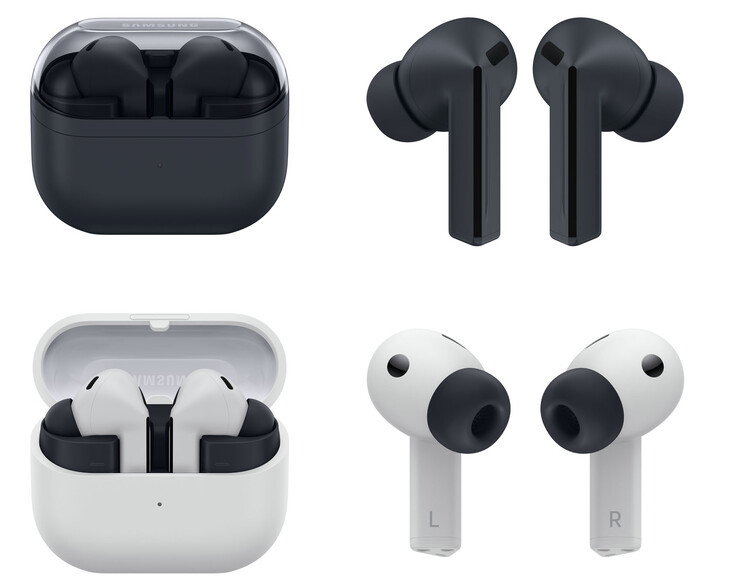 Дизайн и варианты расцветки Galaxy Buds 3 FE (Источник изображения: Samsung)