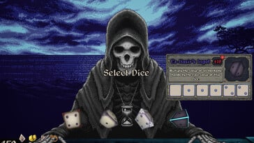 На снимке: скриншот игрового процесса из игры «Dice With Death».