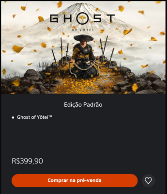 Цена Ghost of Yotei Brazil PS Store (Источник изображения: скриншот, Brazilian PlayStation Store)