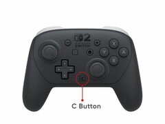Контроллер Nintendo Switch 2 Pro Controller имеет кнопку C, как на Joy-Con 2. (Источник изображения: Nintendo)