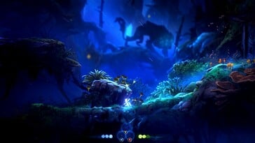 На изображении: скриншот игрового процесса из игры «Ori and the Will of the Wisps».