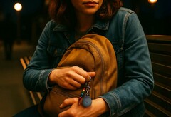 Клипса Pebblebee Clip может оповестить Ваши контактные лица о чрезвычайных ситуациях нажатием одной кнопки. (Источник изображения: Pebblebee)