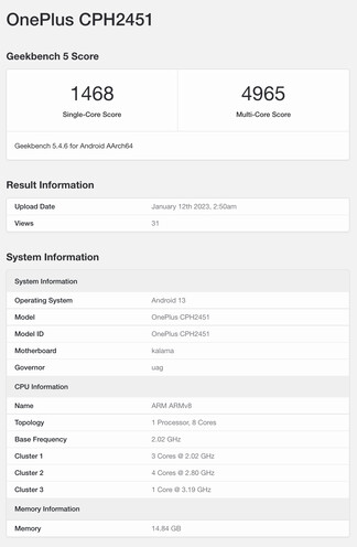 Изображение: Снимок экрана - Geekbench