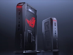 ROG NUC (2025) поставляется в одном корпусе, предназначенном для вертикального использования. (Источник изображения: Asus)