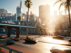 Ночной город из игры Cyberpunk 2077. (Источник изображения: Steam)