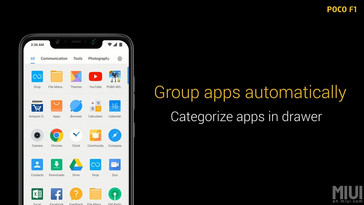 Приложения распределены по группам для быстрого доступа. (Изображение: Xiaomi)