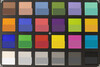 ColorChecker Passport: исходный оттенок представлен в нижней половине каждого блока