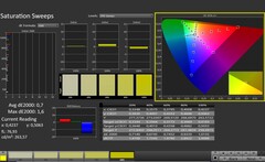 CalMAN: Color Saturation