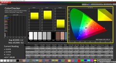 CalMAN ColorChecker (после калибровки, DCI-P3)