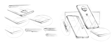 Дизайнерские эскизы OnePlus 7T. (Источник: OnePlus)
