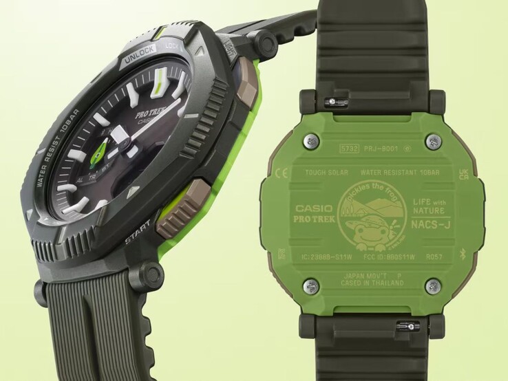 Часы Casio Pro Trek x The Nature Conservation Society of Japan x Pickles the Frog PRJ-B001NJ-3