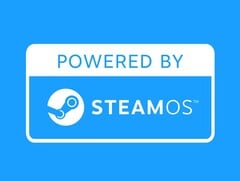 На устройствах, работающих под управлением SteamOS из коробки, будет красоваться логотип Powered by SteamOS. (Источник изображения: Valve