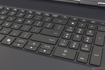 Клавиши Numpad и стрелки меньше и более тесные, чем основные QWERTY-клавиши