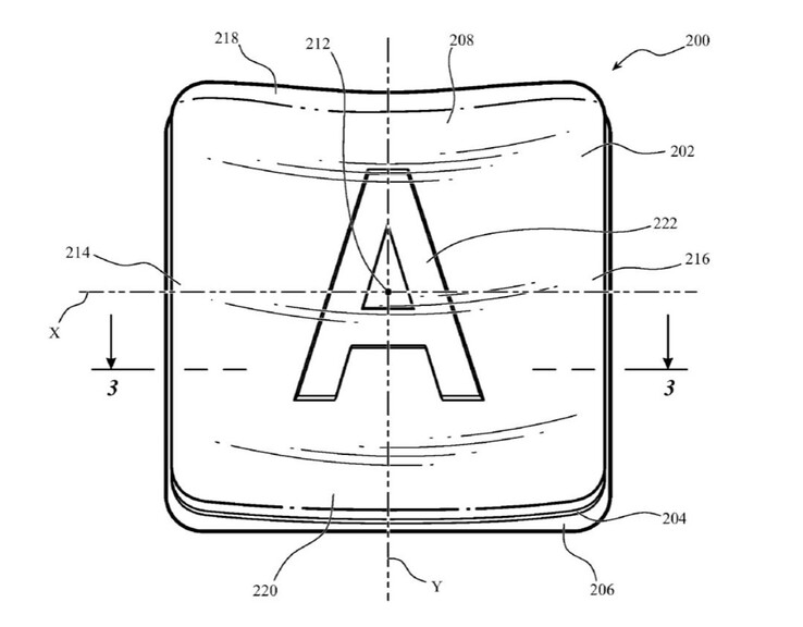 Изображение из патента Apple на стеклянные клавиши (Изображение: USPTO)