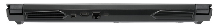 Задняя сторона: Mini DisplayPort 1.4, HDMI 2.0, гигабитный Ethernet, USB 3.2 Gen 2 (Type-C; DisplayPort 1.4)
