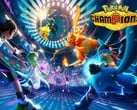 В официальном рекламном изображении игры «Pokémon Champions» в центре внимания находятся напряжённые тактические сражения.