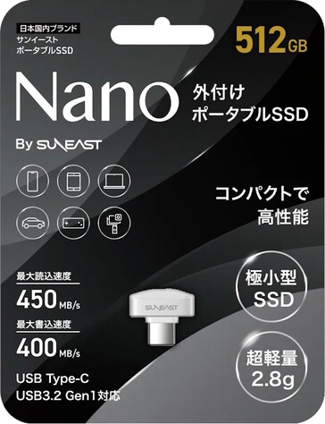 Упаковка флэш-накопителя Suneast Nano USB-C. (Источник изображения: Suneast)