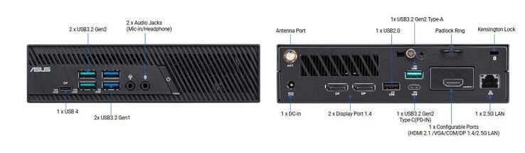 Компьютер можно оснастить либо VGA-портом, либо дополнительным Ethernet-портом
